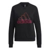 Adidas Originals (wmns) Adidas Printing Logo Round-neck Swea Black