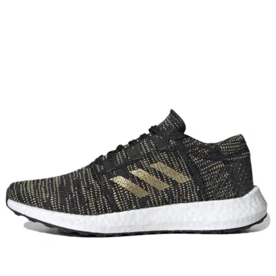 Adidas Originals (wmns) Adidas Pureboost Go 'black Gold Metallic' In Multi