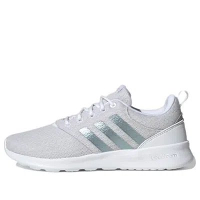 Adidas Originals (wmns) Adidas Qt Racer 2.0 'white Vision Metallic' In Multi