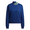 Adidas Originals (wmns) Adidas Ribbed Collar Sweatshirts 'blue'