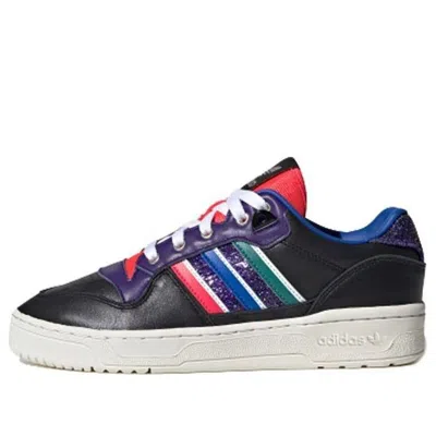 Adidas Originals (wmns) Adidas Rivalry Low 'black Purple Red' In Multi