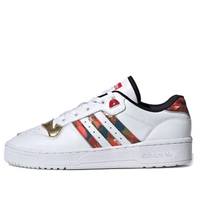 Adidas Originals (wmns) Adidas Rivalry Low Cny 'black Gold Red' In White