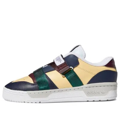 Adidas Originals (wmns) Adidas Rivalry Low W Strap 'yellow Blue Green' In Multi
