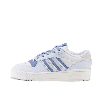 Adidas Originals (wmns) Adidas Rivalry Low 'white Purple' In Animal Print