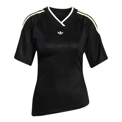 Adidas Originals (wmns) Adidas Rouched Football Jersey Asia Sizing Asia Sizing 'black'