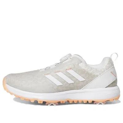 Adidas Originals (wmns) Adidas S2g Boa Spiked Golf Shoes 'cloud White Coral Fusion' In Gray
