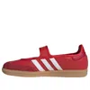 Adidas Originals Samba Jane Round Toe Sneakers With Stripes In Red