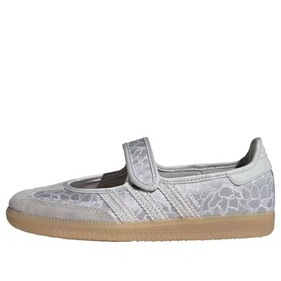 Adidas Originals Samba Jane Round-toe Low-top Sneakers In Gray