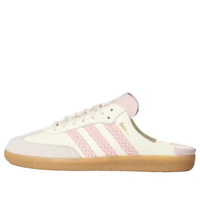Adidas Originals (wmns) Adidas Samba Mule 'beige Pink' In White
