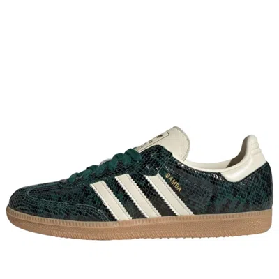 Adidas Originals (wmns) Adidas Samba Og Faux Snakeskin 'collegiate Green' In Multi