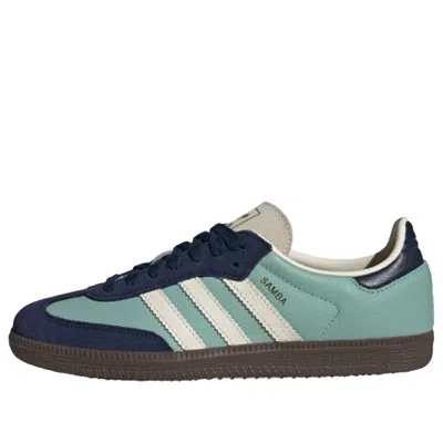 ADIDAS ORIGINALS (WMNS) ADIDAS SAMBA OG 'HAZY GREEN NIGHT INDIGO'
