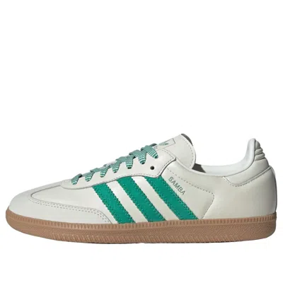 Adidas Originals (wmns) Adidas Samba Og 'off White Court Green' In Multi