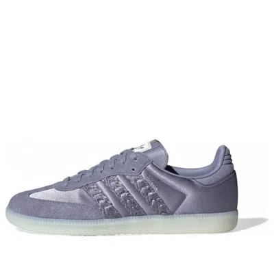 Adidas Originals (wmns) Adidas Samba Og Satin 'silver Violet' In Purple