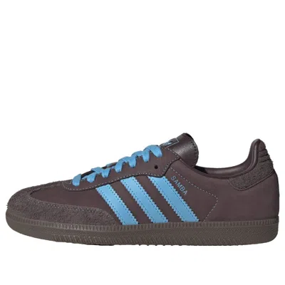 Adidas Originals (wmns) Adidas Samba Og 'shadow Brown Sky Rush' In Black