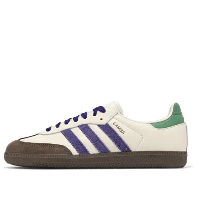 ADIDAS ORIGINALS (WMNS) ADIDAS SAMBA OG 'WHITE PURPLE GREEN'