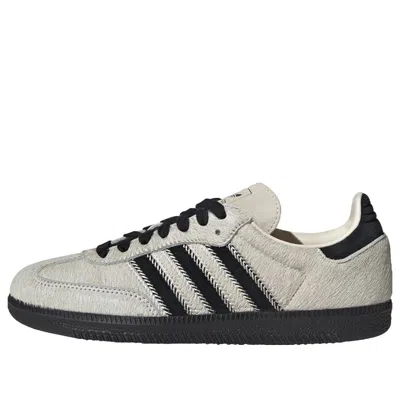 Adidas Originals (wmns) Adidas Samba Og 'wonder White Black Pony' In Neutral