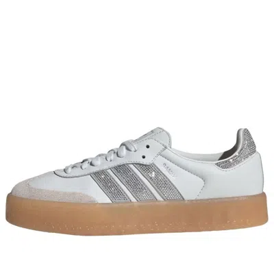 Adidas Originals (wmns) Adidas Sambae 'white Silver Metallic' In Gray