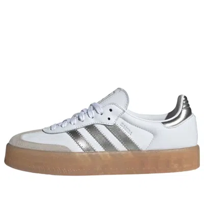 Adidas Originals (wmns) Adidas Sambae 'white Silver Metallic'