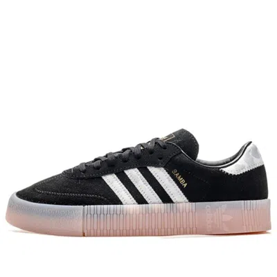 Adidas Originals (wmns) Adidas Sambarose 'gold Metallic' In Black