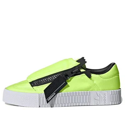 Adidas Originals (wmns) Adidas Sambarose Zip 'hi-res Yellow' In Green