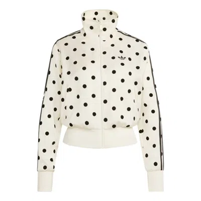 Adidas Originals Polka-dot Track Jacket In Neutral