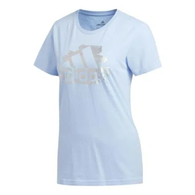 Adidas Originals (wmns) Adidas See U Ss Tee Training Sports Short Sleeve Light Blue