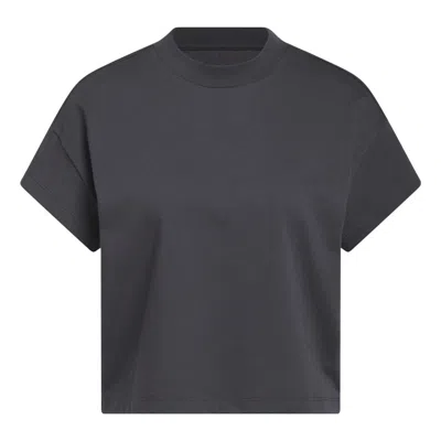 Adidas Originals (wmns) Adidas Select Cutoff Tee 'carbon' In Black