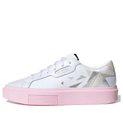 Adidas Originals (wmns) Adidas Sleek Super 'white Clear Pink'