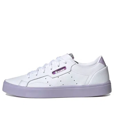 Adidas Originals (wmns) Adidas Sleek 'white Bliss Purple'