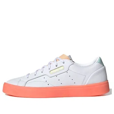 Adidas Originals (wmns) Adidas Sleek 'white Glow Orange'
