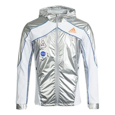 Adidas Originals (wmns) Adidas Space Jkt W Running Sports Hooded Jacket Silver Metallic