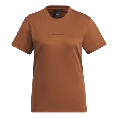 Adidas Originals (wmns) Adidas Spoetswear T-shirt 'tan' In Brown