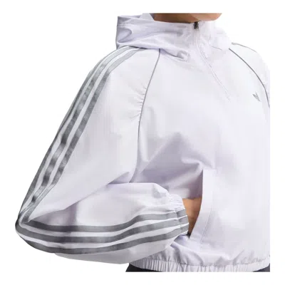 Adidas Originals (wmns) Adidas Sport Coverup Asia Sizing 'frozen Purple' In Animal Print