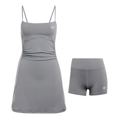 Adidas Originals (wmns) Adidas Sport Dress Asia Sizing 'grey Three' In Blue