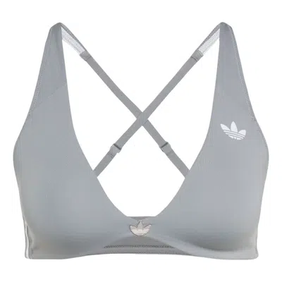 Adidas Originals (wmns) Adidas Sport Light Support Bra Asia Sizing 'grey Three' In Gray