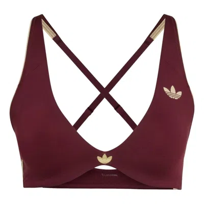 Adidas Originals (wmns) Adidas Sport Light Support Bra Asia Sizing 'maroon' In Brown