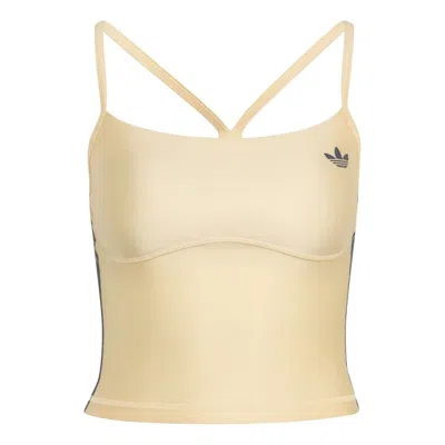 Adidas Originals (wmns) Adidas Sport Tank Top Padded Asia Sizing 'warm Vanilla' In Neutral