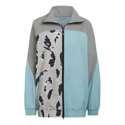 Adidas Originals (wmns) Adidas Sports Jacket Long Sleeves Green In Blue
