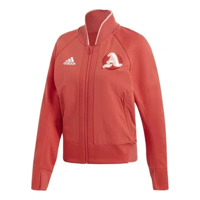 Adidas Originals (wmns) Adidas Sports Stylish Long Sleeves Jacket Red In Multi