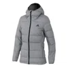 Adidas Originals (wmns) Adidas Sportswear Helionic Mel Hooded Jacket 'grey' In Gray