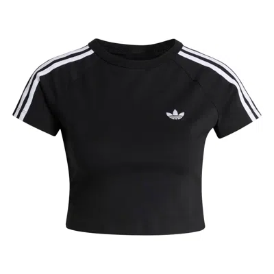 Adidas Originals (wmns) Adidas Sst Baby T-shirt Asia Sizing 'white Black'