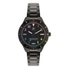 Adidas Originals Adidas Unisex Three Hand Edition Three Small Black Stainless Steel Bracelet Watch 36mm In Black