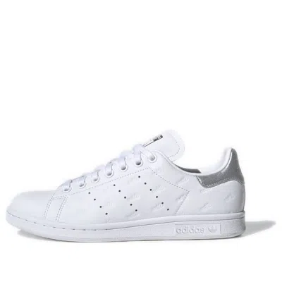 Adidas Originals (wmns) Adidas Stan Smith 'debossed Logos - White Metallic Silver'