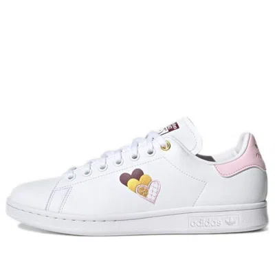 Adidas Originals (wmns) Adidas Stan Smith 'hearts - Clear Pink' In White