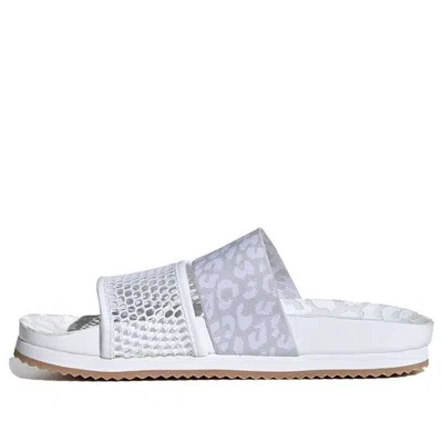 Adidas Originals (wmns) Adidas Stella Mccartney X Stella-lette Slides 'leopard Print - White' In Multi