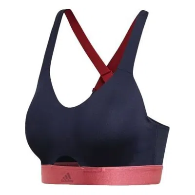 Adidas Originals (wmns) Adidas Stringer Soft Bra Asia Sizing 'black Red' In Blue