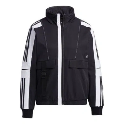 Adidas Originals (wmns) Adidas Stripe Colorblock Hooded Jacket Black