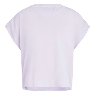 Adidas Originals (wmns) Adidas Studio T-shirt 'purple' In White