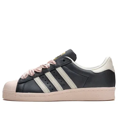 Adidas Originals (wmns) Adidas Superstar 82 'black Pink Ribbon Laces'