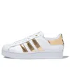 Adidas Originals (wmns) Adidas Superstar Bold 'white Gold Metallic' In Multi